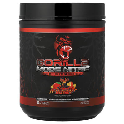 Спортивная добавка Gorilla Mind Mode Nitric®, Volcano Burst, 1.69 lb (768 g)