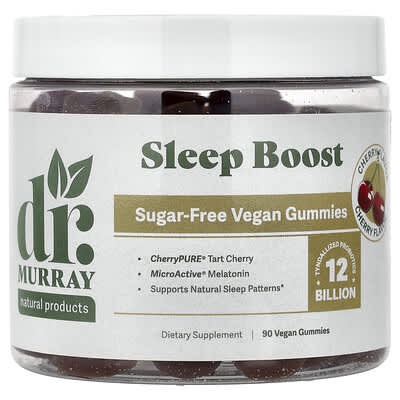Sleep Boost Gummies, Cherry, 90 Vegan Gummies