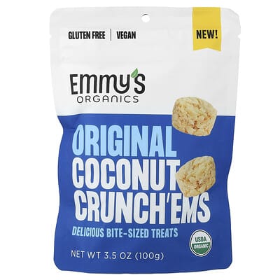 Оригинальное печенье Coconut Crunch'ems, 3.5 oz (100 g)