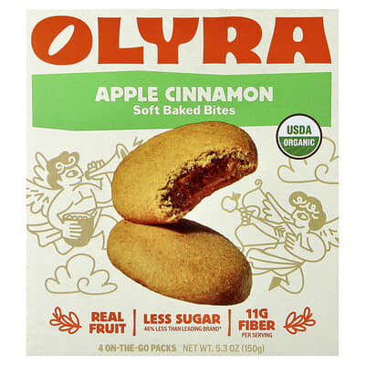 Мягкое печенье Apple Cinnamon, 4 упаковки, 5.3 oz (150 g)