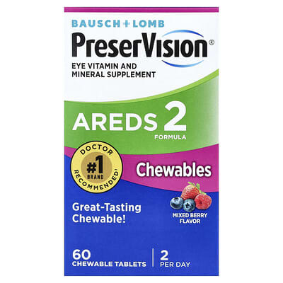 AREDS 2 Formula Mixed Berry, 60 жевательных таблеток