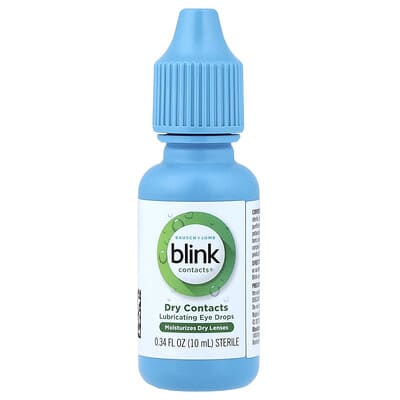 Blink Contacts®, Dry Contacts, Lubricating Eye Drops, 0.34 fl oz (10 ml)