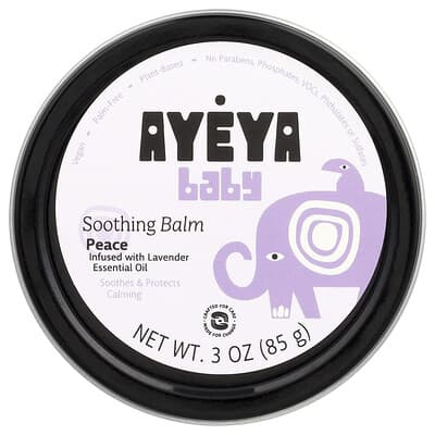 Успокаивающий бальзам для малышей Baby, лаванда, 3 oz (85 g)
