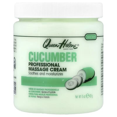 Профессиональный крем для массажа, Cucumber, 15 oz (425 g)