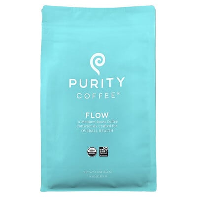 Кофе в зернах Flow, средняя обжарка, 12 oz (340 g)