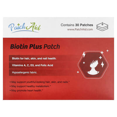 Biotin Plus Patch, 30 Patches