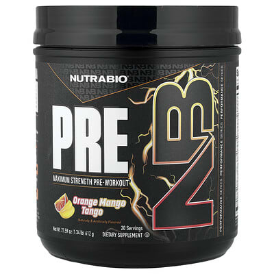 Предтренировочный комплекс NutraBio Orange Mango Tango