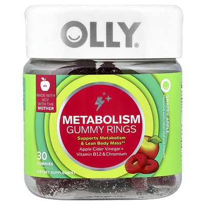 Желейные кольца OLLY Metabolism, Snappy Apple, 30 штук