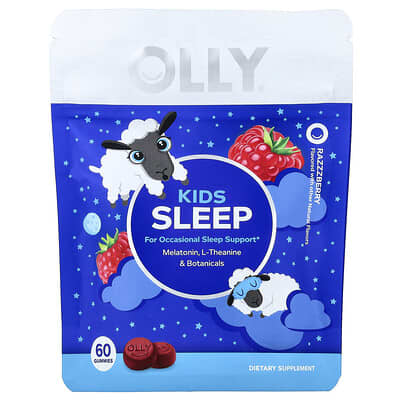 Kids Sleep Gummies, Razzzberry, 60 Gummies