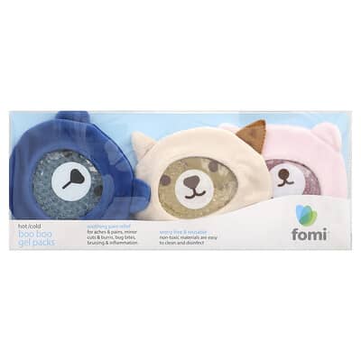 Гелевые пакеты для компрессов FOMI Hot/Cold Boo Boo Bears 3 Pack