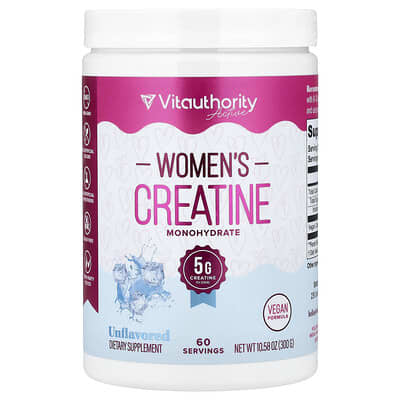 Креатин Vitauthority Women's Creatine Monohydrate, Unflavored, 10.58 oz (300 g)