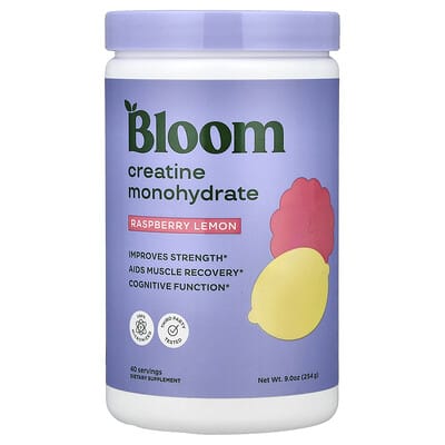 Креатин Bloom Creatine Monohydrate Raspberry Lemon 9 oz (254 g)