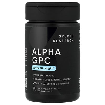 Alpha GPC, 60 Liquid Veggie Capsules (315 mg per Capsule)