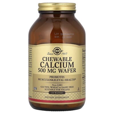 Chewable Calcium, 120 Wafers (500 mg per Wafer)