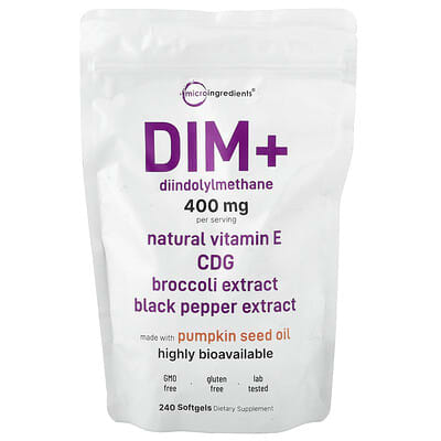 DIM+, 240 мягких капсул Micro Ingredients