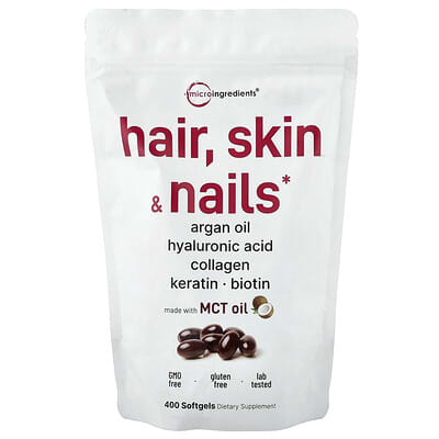 Hair, Skin, Nails, 400 Softgels