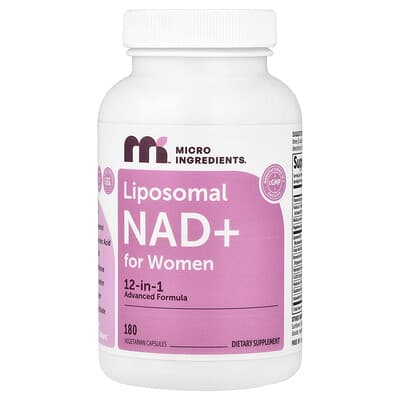 Micro Ingredients Liposomal NAD+ для женщин, 180 Vegetarian Capsules