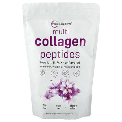 Multi Collagen Peptides, Unflavored, 1 lb (454 g)