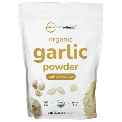 Organic Garlic Powder, 3 lb (1,360 g)