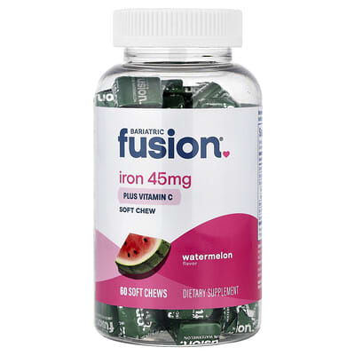 Iron Plus Vitamin C Soft Chew, Watermelon, 60 Soft Chews