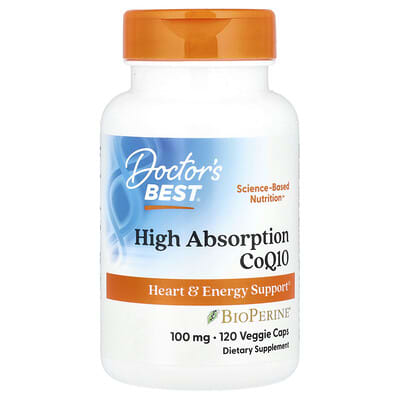 High Absorption CoQ10 with BioPerine®, 100 mg, 120 Veggie Caps