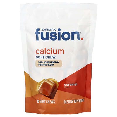 Bariatric Fusion Мягкие жевательные таблетки кальция, Caramel, 60 штук