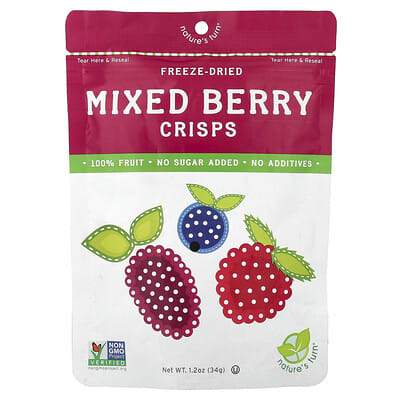 Nature's Turn Сушеные ягоды Mixed Berry Crisps, 1.2 oz (34 g)