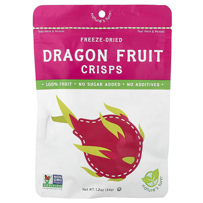 Сублимированные чипсы из драгонфрута, 1.2 oz (34 g)