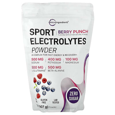 Sport Electrolytes Powder, Berry Punch, 2 lbs (907 g)