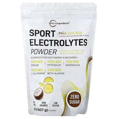 Sport Electrolytes Powder, Pina Colada, 2 lbs (907 g)