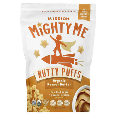Органическое арахисовое масло Nutty Puffs, 1.5 oz (42 g)