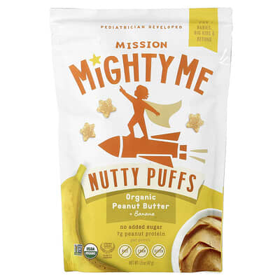 Nutty Puffs, Organic Peanut Butter + Banana, 1.5 oz (42 g)