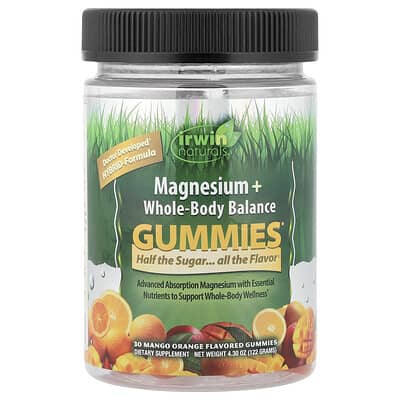 Желевые витамины Irwin Naturals Magnesium + Whole-Body Balance, Mango Orange, 30 штук