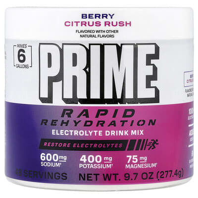 Электролитный напиток Prime Hydration Berry Citrus Rush 9.7 oz