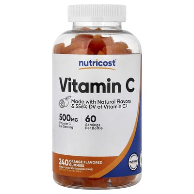 Nutricost Витамин C Gummies, Orange, 240 штук