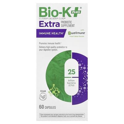 Extra Probiotic Supplement, Immune Health With Wellmune®, 60 Capsules