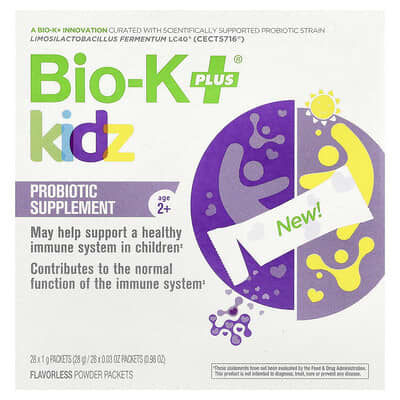 Kidz, Probiotic Supplement, Age 2+, Flavorless, 28 Packets, 0.04 oz (1 g) Each