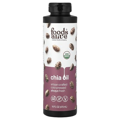 Organic Chia Oil, 16 fl oz (473 ml)
