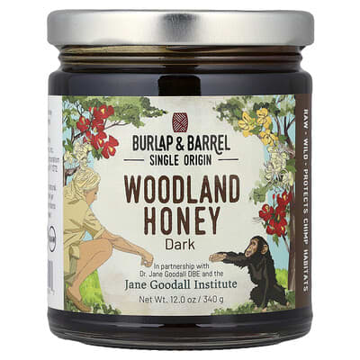 Мед Woodland Honey, Dark, 12 oz (340 g)