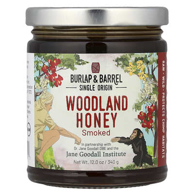 Woodland Honey, Smoked, 12 oz (340 g)