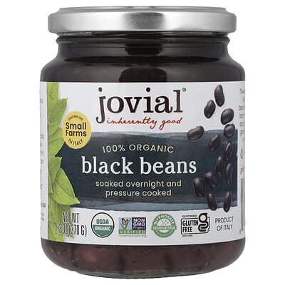 100% Organic Black Beans, 13 oz (370 g)