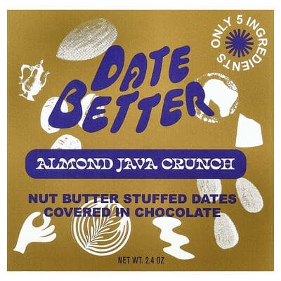 Финики с миндалем Almond Java Crunch, 2.4 oz
