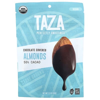 Chocolate Covered Almonds, 55% Cacao, 3.5 oz (99 g)