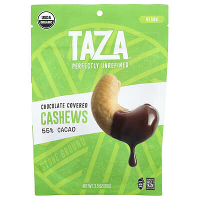 Шоколад с кешью Taza Chocolate 55% Cacao 3.5 oz (99 g)