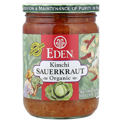 Organic Kimchi Sauerkraut, 18 oz (510 g)