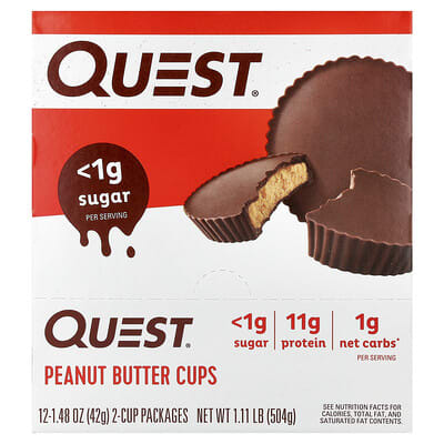 Peanut Butter Cups, 12 Packages, 1.48 oz (42 g) Each