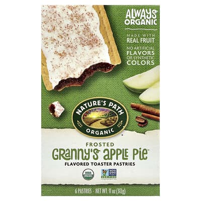 Organic Toaster Pastries, Frosted Granny's Apple Pie™, 6 Pastries, 11 oz (312 g)