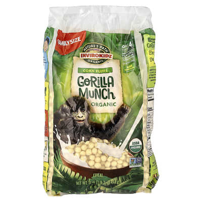 EnviroKidz Organic Gorilla Munch® Cereal, кукурузные шарики, 23 oz (650 g)