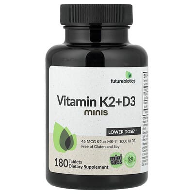 Futurebiotics Vitamin K2 + D3 Minis, 180 таблеток
