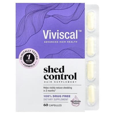 Shed Control, Hair Supplement, 60 Capsules